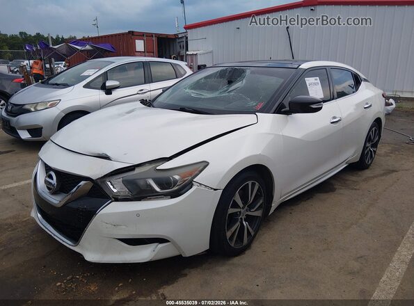 1N4AA6AP6HC365072 2017 NISSAN MAXIMA White Widok z przodu