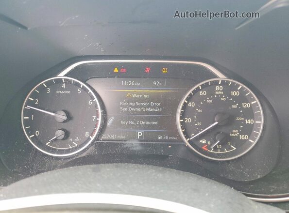1N4AA6AP6HC367419 2017 NISSAN MAXIMA Charcoal Instrument cluster view