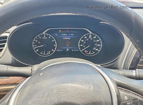 1N4AA6AP6HC374810 2017 NISSAN MAXIMA Red Вид щитка приладів