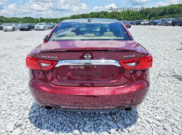 1N4AA6AP6HC374810 2017 NISSAN MAXIMA Red Вид ззаду