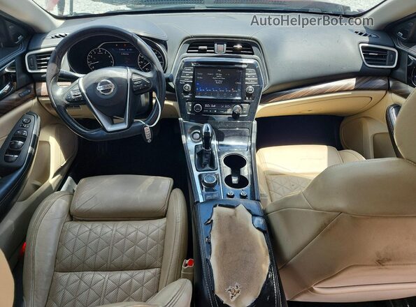 1N4AA6AP6HC374810 2017 NISSAN MAXIMA Red Вид панелі приладів