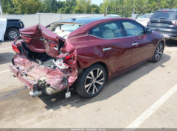 1N4AA6AP6HC377397 2017 NISSAN MAXIMA Maroon Задня права чверть
