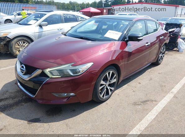 1N4AA6AP6HC377397 2017 NISSAN MAXIMA Maroon Передня ліва чверть
