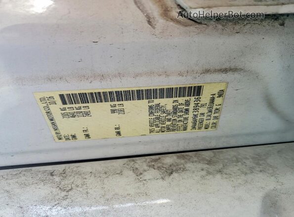 1N4AA6AP6HC389436 2017 NISSAN MAXIMA White Widok komory silnika