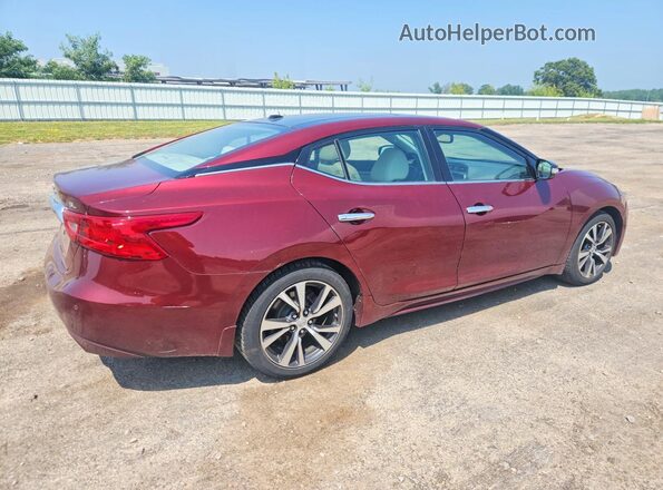 1N4AA6AP6HC398640 2017 NISSAN MAXIMA Бордовый Задняя правая четверть