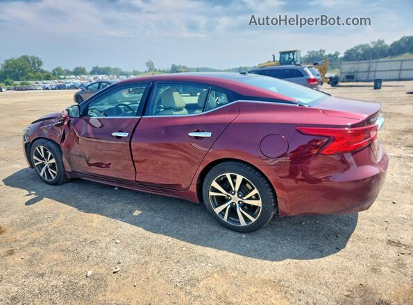 1N4AA6AP6HC398640 2017 NISSAN MAXIMA Бордовый Задняя левая четверть