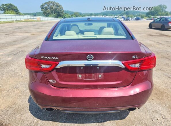 1N4AA6AP6HC398640 2017 NISSAN MAXIMA Бордовый Вид сзади