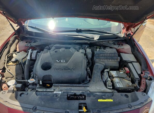 1N4AA6AP6HC398640 2017 NISSAN MAXIMA Бордовый Вид задней части салона