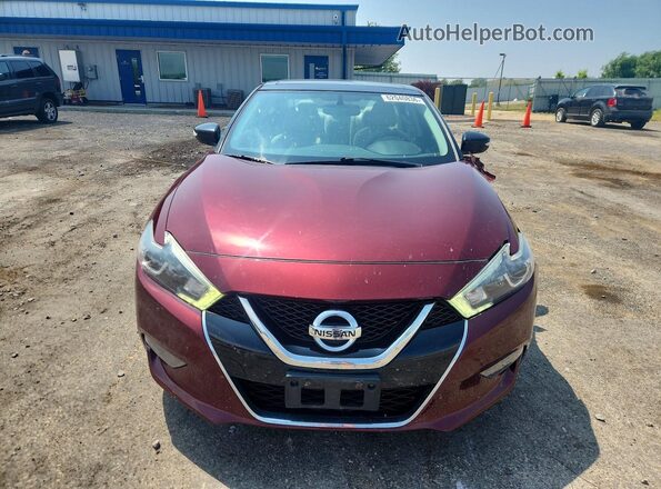 1N4AA6AP6HC398640 2017 NISSAN MAXIMA Бордовый Вид спереди