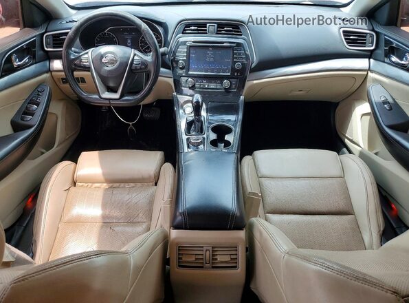 1N4AA6AP6HC404971 2017 NISSAN MAXIMA Red Widok deski rozdzielczej