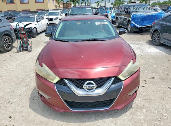 1N4AA6AP6HC404971 2017 NISSAN MAXIMA Red Widok z przodu