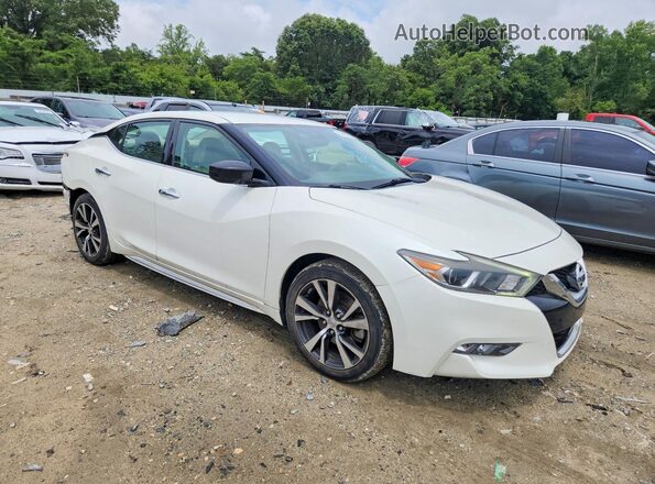 1N4AA6AP6HC407109 2017 NISSAN MAXIMA Белый Передняя правая четверть