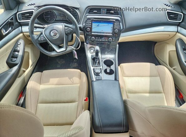 1N4AA6AP6HC407109 2017 NISSAN MAXIMA Белый Вид панели приборов