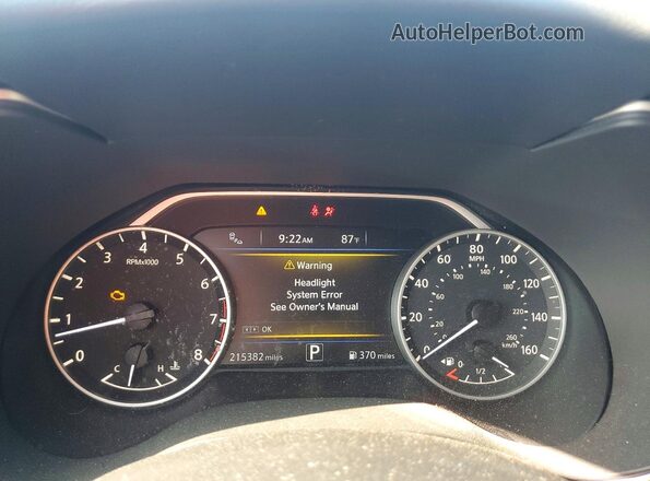 1N4AA6AP6HC408647 2017 NISSAN MAXIMA Black Вид щитка приладів