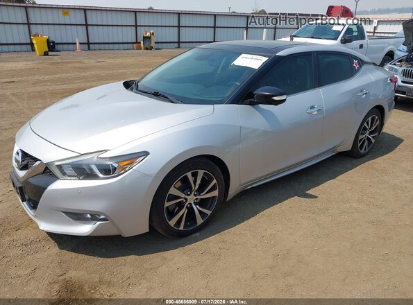 1N4AA6AP6HC431068 2017 NISSAN MAXIMA Silver Առջևի ձախ երեք քառորդ տեսարան