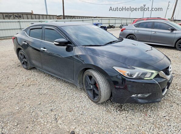 1N4AA6AP6HC432009 2017 NISSAN MAXIMA Черный Передняя правая четверть