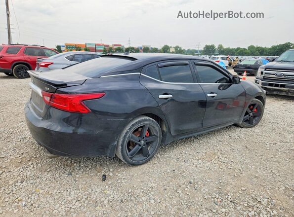 1N4AA6AP6HC432009 2017 NISSAN MAXIMA Черный Задняя правая четверть