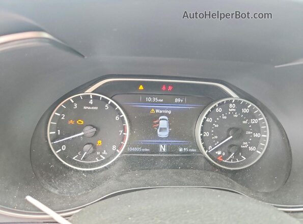 1N4AA6AP6HC444824 2017 NISSAN MAXIMA Silver Вид щитка приладів