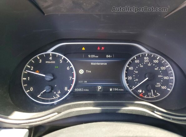 1N4AA6AP6HC448968 2017 NISSAN MAXIMA White Widok zestawu wskaźników