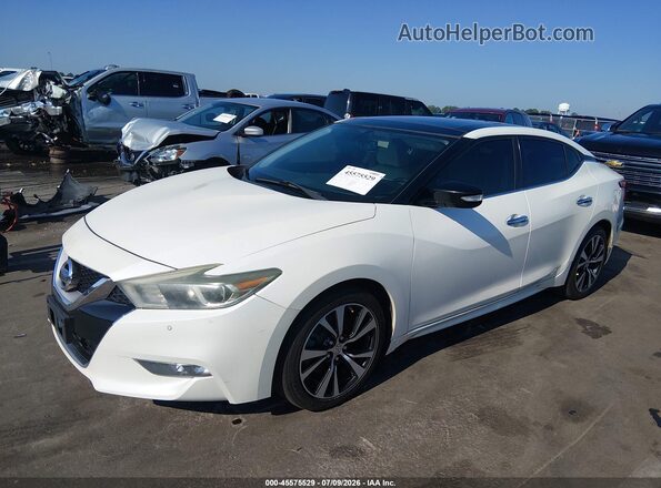 1N4AA6AP6HC457041 2017 NISSAN MAXIMA White Առջևի ձախ երեք քառորդ տեսարան
