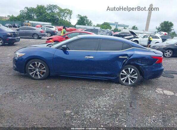 1N4AA6AP6JC369533 2018 NISSAN MAXIMA Синий Панорамный вид салона 360°