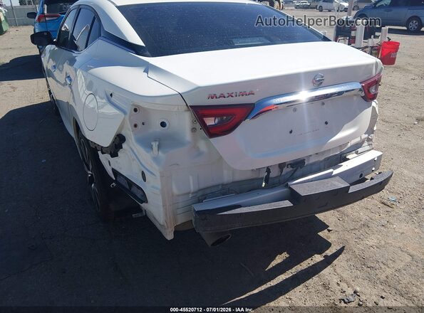 1N4AA6AP6JC371282 2018 NISSAN MAXIMA Белый Вид спереди