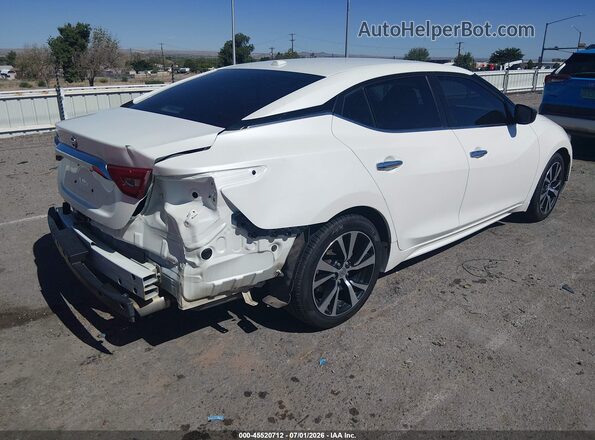 1N4AA6AP6JC371282 2018 NISSAN MAXIMA Белый Задняя правая четверть