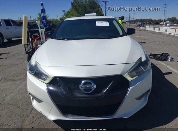 1N4AA6AP6JC371282 2018 NISSAN MAXIMA Белый Вид задней части салона