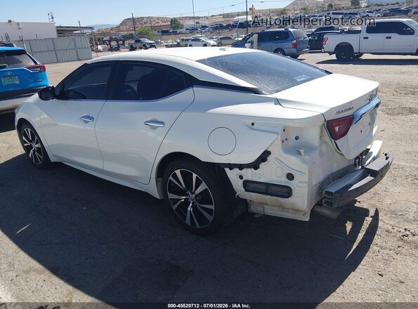 1N4AA6AP6JC371282 2018 NISSAN MAXIMA Белый Задняя левая четверть