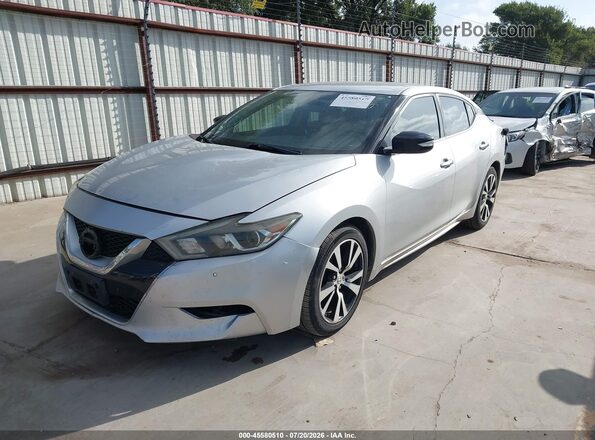 1N4AA6AP6JC380418 2018 NISSAN MAXIMA Silver Przód lewy