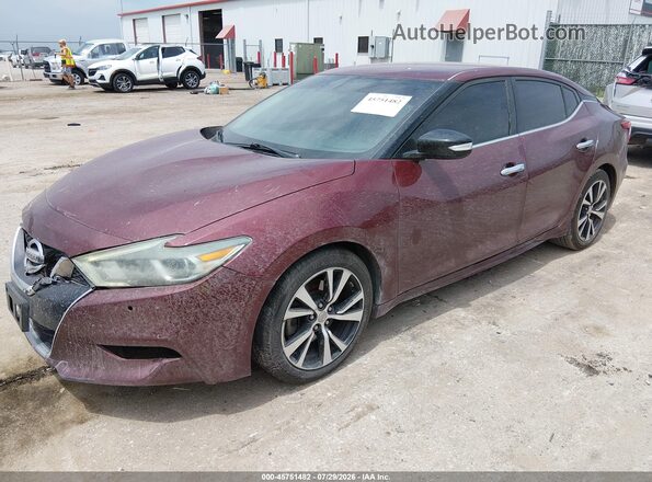 1N4AA6AP6JC381424 2018 NISSAN MAXIMA Purple Vista tres cuartos delantera izquierda