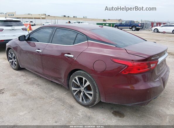 1N4AA6AP6JC381424 2018 NISSAN MAXIMA Purple Trasero izquierdo