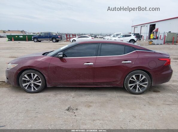 1N4AA6AP6JC381424 2018 NISSAN MAXIMA Purple Vista interior de 360 grados