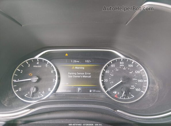 1N4AA6AP6JC381424 2018 NISSAN MAXIMA Purple Vista de los asientos traseros