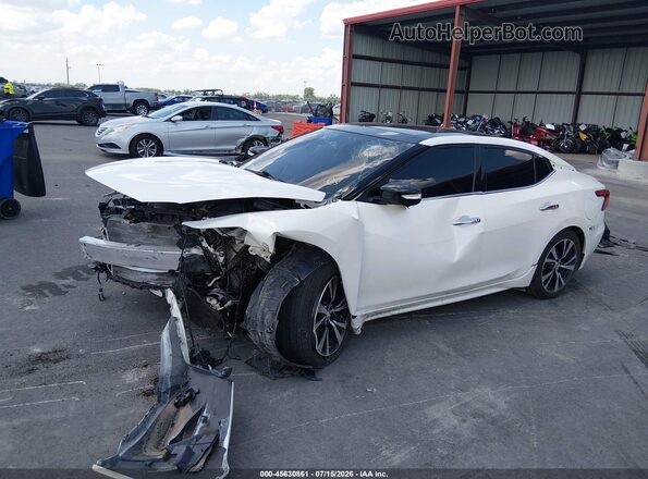 1N4AA6AP6JC408265 2018 NISSAN MAXIMA White Vista tres cuartos delantera izquierda