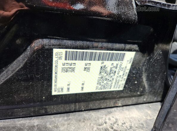 1N4AA6AP7GC405092 2016 NISSAN MAXIMA Темно-бордовый Вид подкапотного пространства