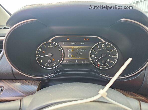1N4AA6AP7GC405092 2016 NISSAN MAXIMA Темно-бордовый Вид щитка приборов