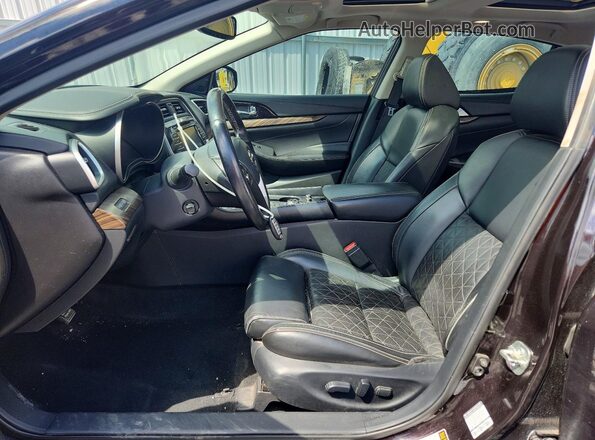 1N4AA6AP7GC405092 2016 NISSAN MAXIMA Темно-бордовый Вид салона спереди