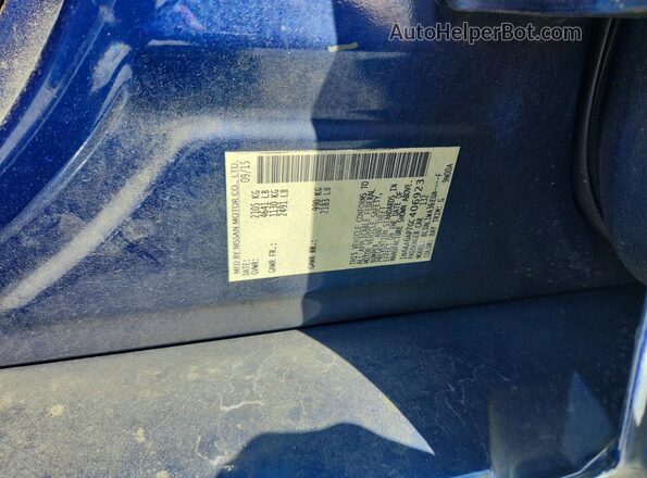1N4AA6AP7GC406923 2016 NISSAN MAXIMA Blue Engine compartment view