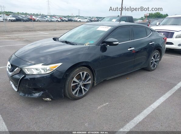 1N4AA6AP7GC442739 2016 NISSAN MAXIMA Black წინა მარცხენა ხედი სამი მეოთხედიდან