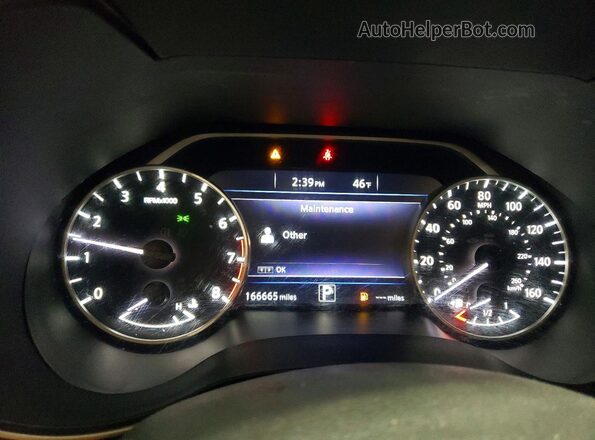 1N4AA6AP7GC904801 2016 NISSAN MAXIMA Black Vista del cuadro de instrumentos