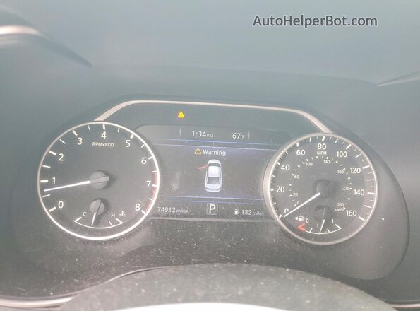 1N4AA6AP7GC905821 2016 NISSAN MAXIMA White Вид щитка приладів
