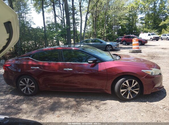 1N4AA6AP7HC388568 2017 NISSAN MAXIMA Red Vista interior trasera