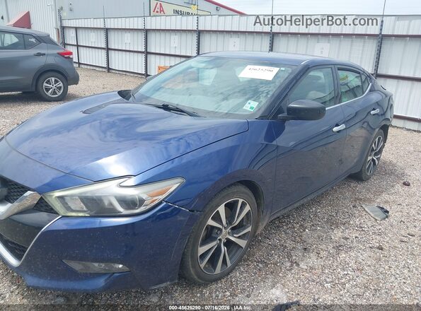 1N4AA6AP7HC439339 2017 NISSAN MAXIMA Blue Առջևի ձախ երեք քառորդ տեսարան