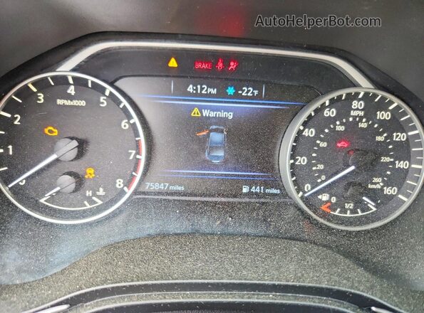 1N4AA6AP7HC450762 2017 NISSAN MAXIMA Gray Widok zestawu wskaźników