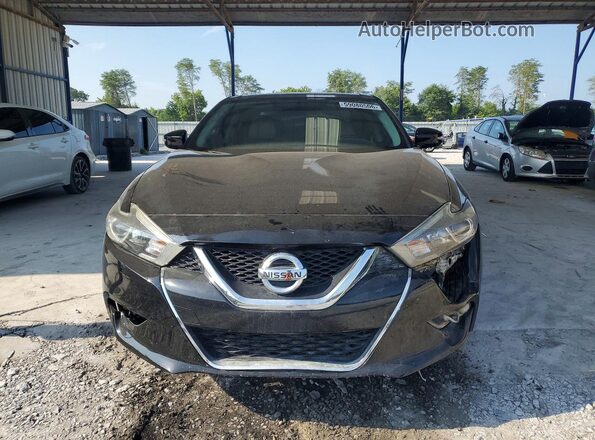 1N4AA6AP7JC383201 2018 NISSAN MAXIMA Black Front view