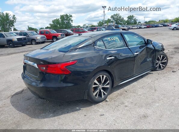 1N4AA6AP7JC390651 2018 NISSAN MAXIMA Черный Задняя правая четверть