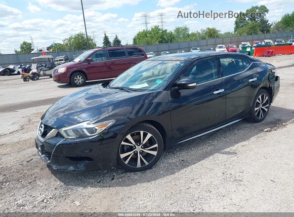 1N4AA6AP7JC390651 2018 NISSAN MAXIMA Черный Передняя левая четверть
