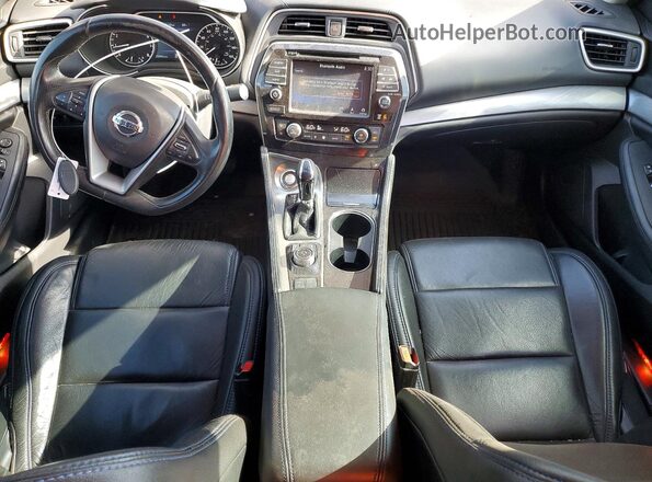1N4AA6AP7JC392898 2018 NISSAN MAXIMA Белый Вид панели приборов