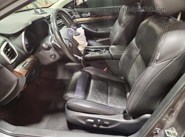 1N4AA6AP7JC396773 2018 NISSAN MAXIMA Серый Вид салона спереди